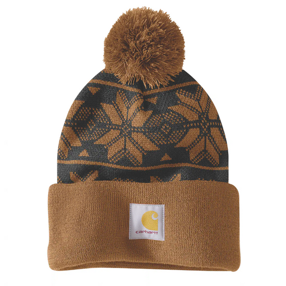 Carhartt 106647 Knit Pom Jacquard Beanie