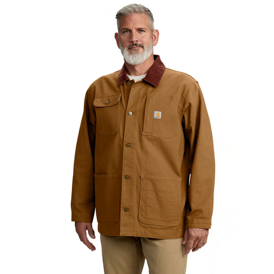 Carhartt 106675 Loose Fit Firm Duck Blanket-Lined Chore Coat