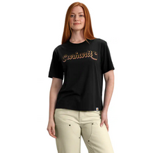  Carhartt Women's 106833 Tence Fiber Series Loose Fit Short-Sleeve Script Graphic T-Shirt