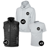 Bodywarmer, Hoodie & T-Shirts Bundle Inc Logo - 5 Items
