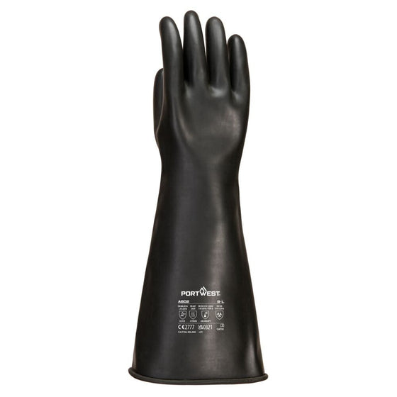 Portwest A802 Heavyweight Latex Rubber Gauntlet