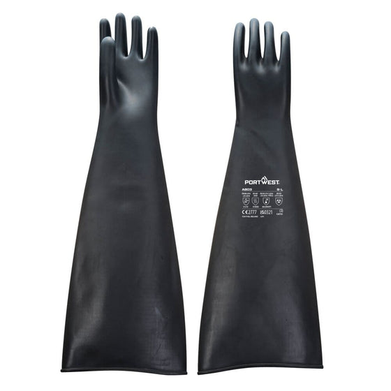 Portwest A803 Heavyweight Latex Rubber Gauntlet 600mm