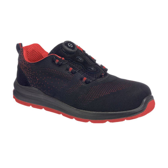 PORTWEST FT08 COMPOSITELITE WIRE LACE SAFETY TRAINER KNIT S1P