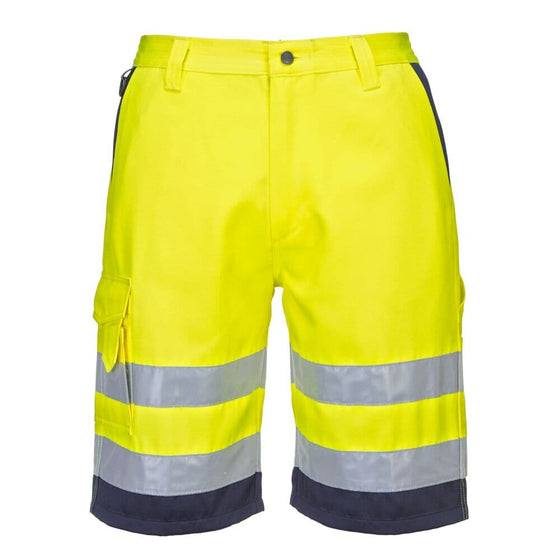 PORTWEST L043 HI-VIS LIGHTWEIGHT POLYCOTTON SHORTS