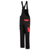 PORTWEST PW243 PW2 BIB AND BRACE Black / Red / 3XL