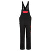 PORTWEST PW243 PW2 BIB AND BRACE Black / Red / 3XL