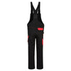 PORTWEST PW243 PW2 BIB AND BRACE Black / Red / 3XL