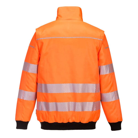 PORTWEST PW302 PW3 HI-VIS 3-IN-1 PILOT JACKET