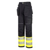 PORTWEST PW307 PW3 HI-VIS CLASS 1 HOLSTER POCKET TROUSERS