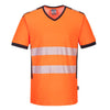 PORTWEST PW310 PW3 HI-VIS V-NECK MESH INSERT T-SHIRT S/S