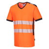 PORTWEST PW310 PW3 HI-VIS V-NECK MESH INSERT T-SHIRT S/S