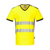 PORTWEST PW310 PW3 HI-VIS V-NECK MESH INSERT T-SHIRT S/S