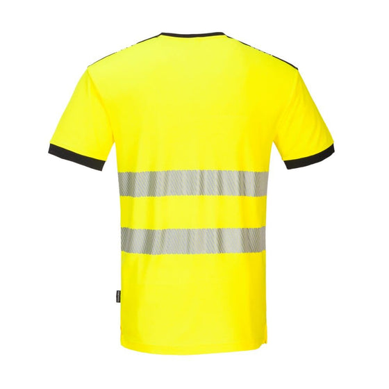 PORTWEST PW310 PW3 HI-VIS V-NECK MESH INSERT T-SHIRT S/S