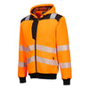 PORTWEST PW327 PW3 HI-VIS ZIP HOODIE