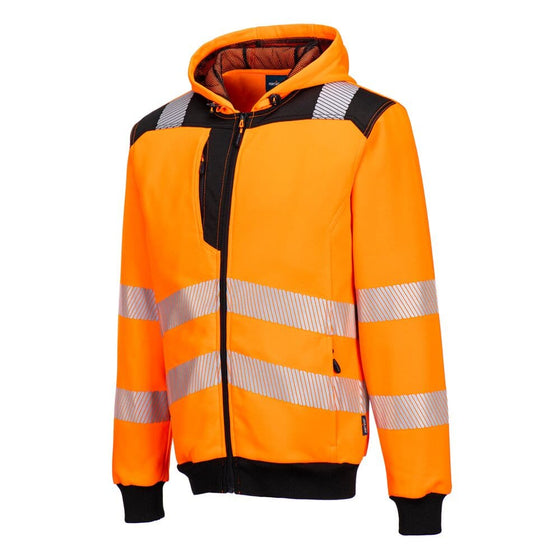 PORTWEST PW327 PW3 HI-VIS ZIP HOODIE