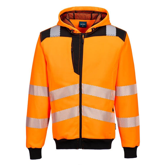 PORTWEST PW327 PW3 HI-VIS ZIP HOODIE