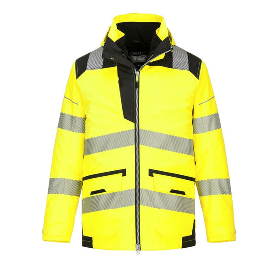 PORTWEST PW367 PW3 HI-VIS BREATHABLE 5-IN-1 JACKET