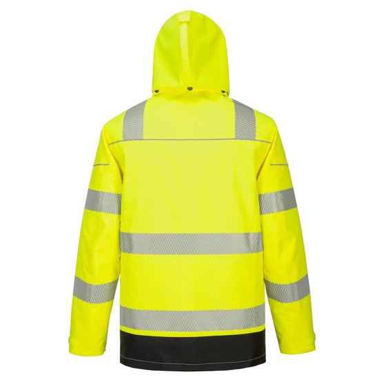 PORTWEST PW367 PW3 HI-VIS BREATHABLE 5-IN-1 JACKET