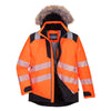 PORTWEST PW369 PW3 HI-VIS WINTER PARKA JACKET