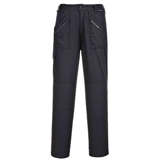 PORTWEST S687 WOMEN'S ACTION TROUSERS Black XS Regular - Workwear Nation Ltd