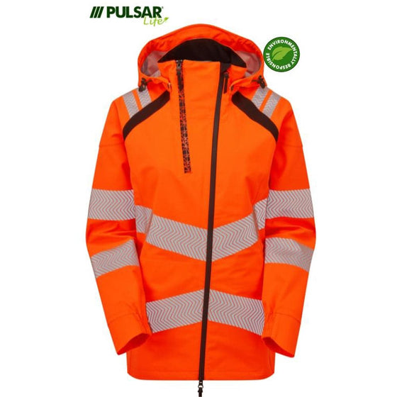 PULSAR® LIFE LFE910 GRS Waterproof Shell Jacket Orange - Premium HI-VIS JACKETS & COATS from Pulsar - Just £153.66! Shop now at Workwear Nation Ltd