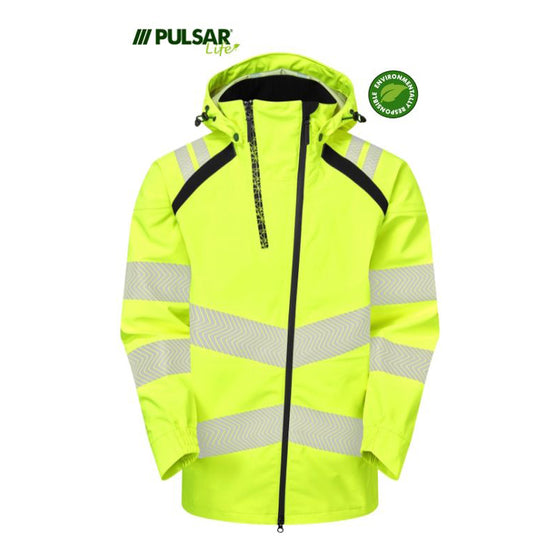 PULSAR® LIFE LFE959 GRS Women's Shell Jacket Yellow - Premium HI-VIS JACKETS & COATS from Pulsar - Just £153.66! Shop now at Workwear Nation Ltd