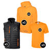 Bodywarmer, Hoodie & T-Shirts Bundle Inc Logo - 5 Items