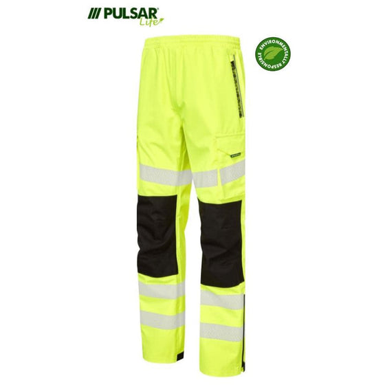 PULSAR® LIFE LFE906 GRS Waterproof Overtrouser Yellow - Premium HI-VIS TROUSERS from Pulsar - Just £101.03! Shop now at Workwear Nation Ltd