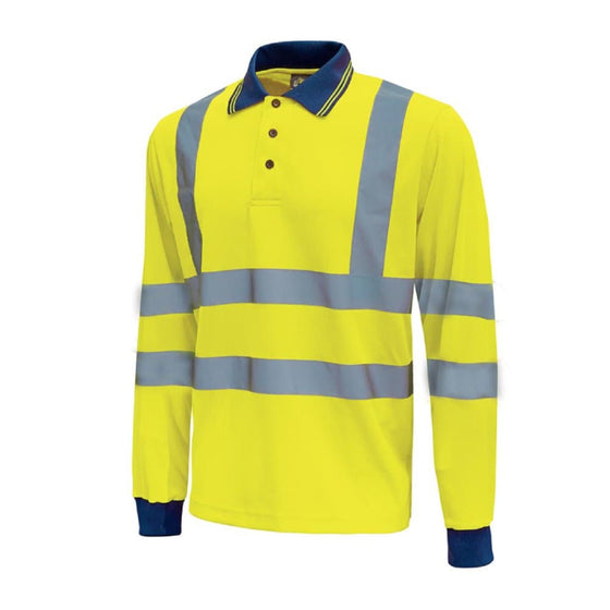 U-POWER SHINE HI-VIS LONG-SLEEVED POLO SHIRT