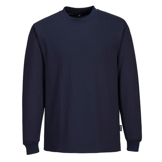 Portwest AS22 Anti-Static ESD Long Sleeve T-Shirt - Premium SWEATSHIRTS from Portwest - Just £16.12! Shop now at Workwear Nation Ltd