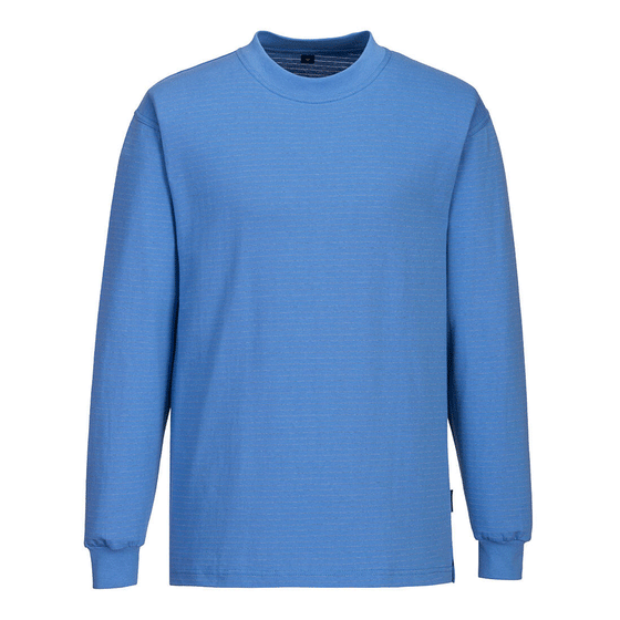 Portwest AS22 Anti-Static ESD Long Sleeve T-Shirt - Premium SWEATSHIRTS from Portwest - Just £16.12! Shop now at Workwear Nation Ltd