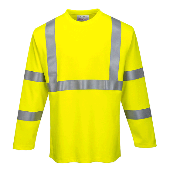 Portwest FR96 FR Hi-Vis Long Sleeve T-Shirt
