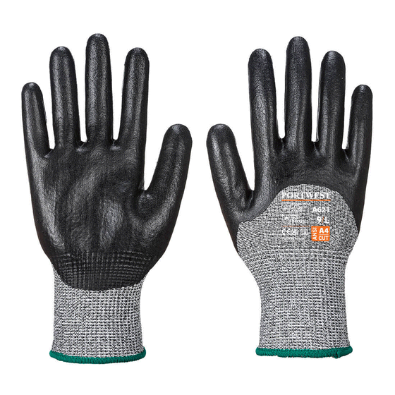 Portwest A621 Cut 3/4 Nitrile Foam Glove