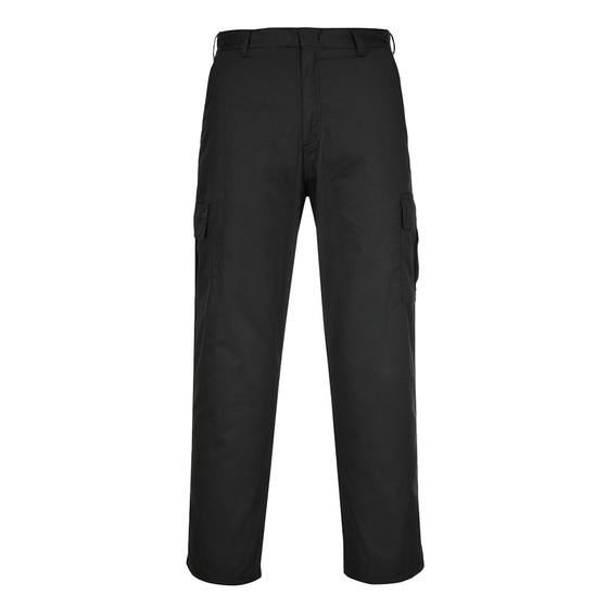 Portwest C701 Combat Trousers Black 40" Waist / Regular Leg