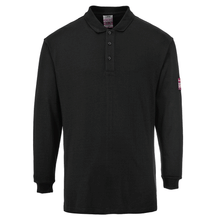  Portwest FR10 Flame Resistant Anti-Static Long Sleeve Polo Shirt - Premium FLAME RETARDANT SHIRTS from Portwest - Just £33.25! Shop now at Workwear Nation Ltd