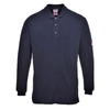 Portwest FR10 Flame Resistant Anti-Static Long Sleeve Polo Shirt - Premium FLAME RETARDANT SHIRTS from Portwest - Just €58.89! Shop now at Workwear Nation Ltd