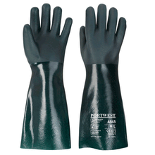  Portwest A845 Double Dipped PVC Gauntlet Glove 45cm - Premium GLOVES from Portwest - Just £4.04! Shop now at Workwear Nation Ltd