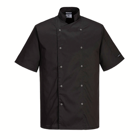 Portwest C733 Cumbria Short Sleeve Chefs Jacket