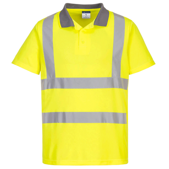 Portwest EC10 Eco Hi-Vis Polo Shirt (6 Pack) - Premium HI-VIS T-SHIRTS from Portwest - Just £80.61! Shop now at Workwear Nation Ltd