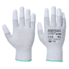 Portwest A198 Antistatic PU Fingertip Gloves - Premium GLOVES from Portwest - Just $1.09! Shop now at Workwear Nation Ltd