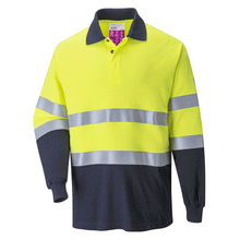  Portwest FR74 Flame Resistant Anti-Static Two Tone Polo Shirt - Premium FLAME RETARDANT SHIRTS from Portwest - Just £46.49! Shop now at Workwear Nation Ltd