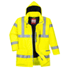 Bizflame Rain Hi-Vis Antistatic FR Jacket - Premium FLAME RETARDANT JACKETS from Portwest - Just €180.06! Shop now at Workwear Nation Ltd