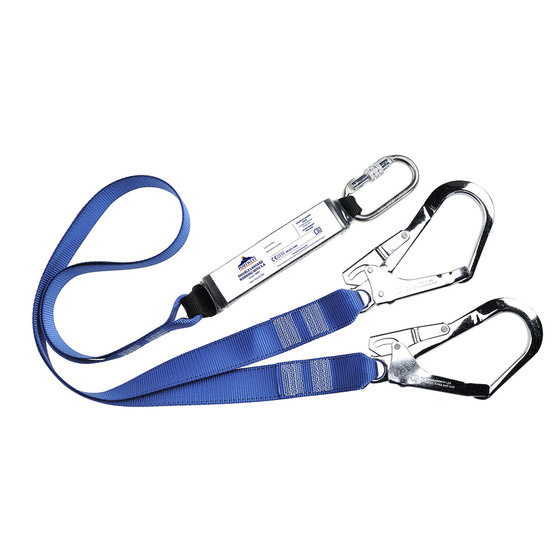 Portwest FP51 Double Webbing 1.8m Lanyard With Shock Absorber