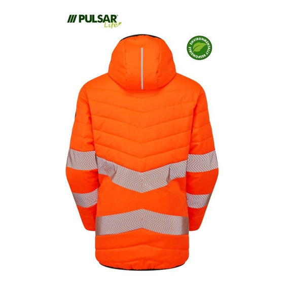 PULSAR® LIFE LFE963 GRS Women's Reversible Hi-Vis Puffer Jacket Orange - Premium HI-VIS JACKETS & COATS from Pulsar - Just £126.30! Shop now at Workwear Nation Ltd