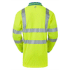 PULSAR P458 Hi-Vis Yellow Long Sleeved Polo Shirt - Premium HI-VIS T-SHIRTS from Pulsar - Just $33.95! Shop now at Workwear Nation Ltd