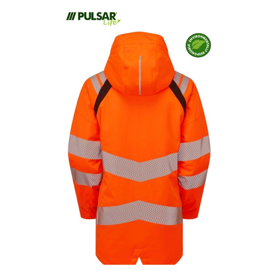 Pulsar Life LFE919 GRS Hi-Vis Waterproof Insulated Parka Jacket - Premium HI-VIS JACKETS & COATS from Pulsar - Just £166.30! Shop now at Workwear Nation Ltd
