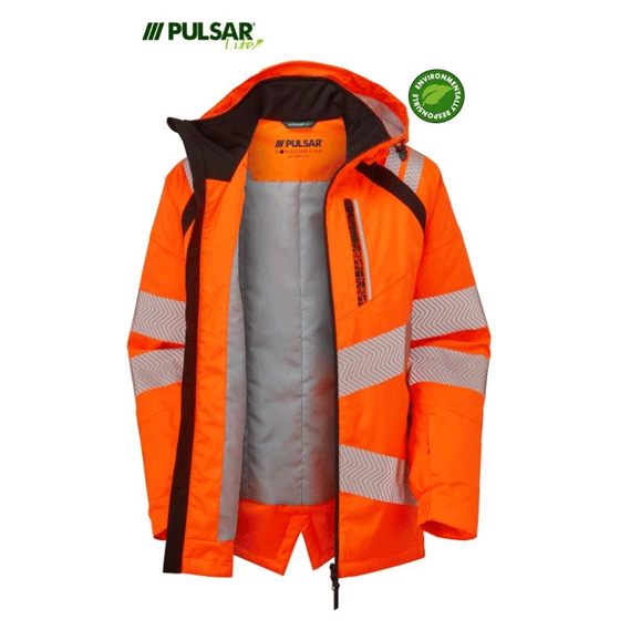 Pulsar Life LFE919 GRS Hi-Vis Waterproof Insulated Parka Jacket - Premium HI-VIS JACKETS & COATS from Pulsar - Just £166.30! Shop now at Workwear Nation Ltd