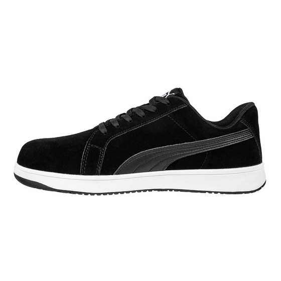Puma Iconic Low S1PL ESD FO HRO SR Safety Work Trainer Shoe Black / UK 5