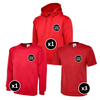 Uneek Hoodie, Sweatshirt & T-Shirts Bundle Inc Logo - 5 Items