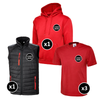 Bodywarmer, Hoodie & T-Shirts Bundle Inc Logo - 5 Items